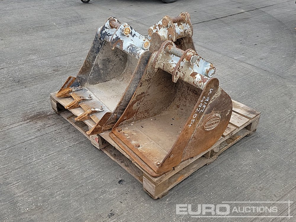 Strickland 24", 18", 12" Digging Bucket 40mm Pin to suit Mini Excavator - Корпа: слика 1 Strickland 24", 18", 12" Digging Bucket 40mm Pin to suit Mini Excavator - Корпа: слика 1