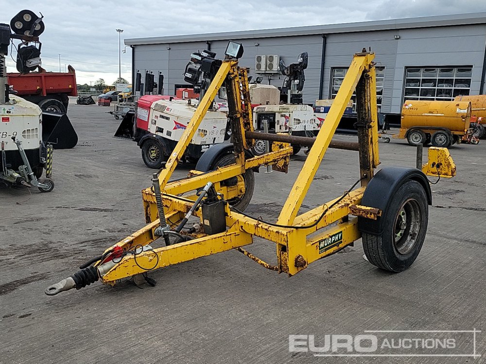TRAILER & WINCH SOLUTIONS LTD Single Axle Cable Reel Trailer - Приколка за градежни машини: слика 1 TRAILER & WINCH SOLUTIONS LTD Single Axle Cable Reel Trailer - Приколка за градежни машини: слика 1