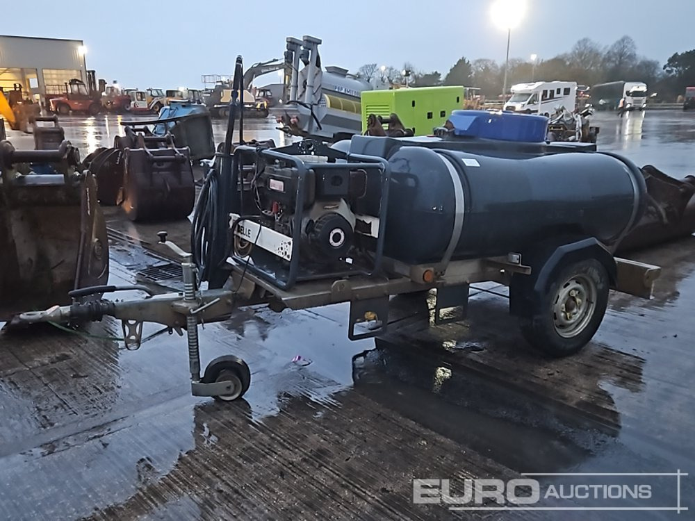 Trailer Engineering Single Axle Plastic Water Bowser, Belle Pressure Washer, Yanmar Engine - Перач под висок притисок: слика 1 Trailer Engineering Single Axle Plastic Water Bowser, Belle Pressure Washer, Yanmar Engine - Перач под висок притисок: слика 1