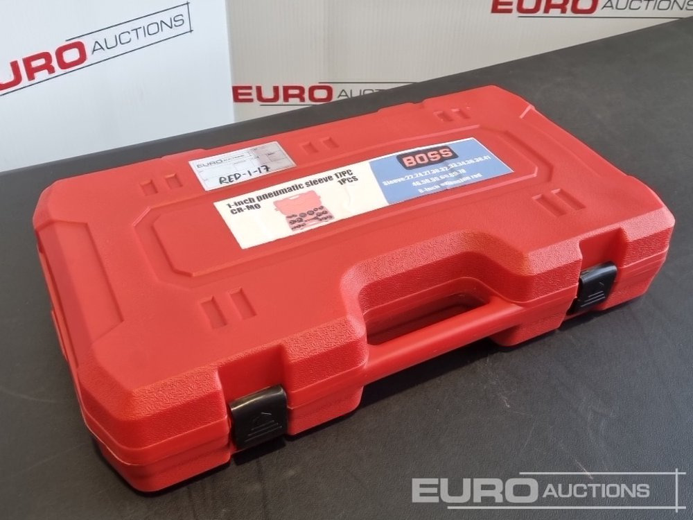 Unused 2025 Boss 1" 17pc Pneumatic Socket Set, 8" Extension Rod - Опрема за работилница: слика 1 Unused 2025 Boss 1" 17pc Pneumatic Socket Set, 8" Extension Rod - Опрема за работилница: слика 1