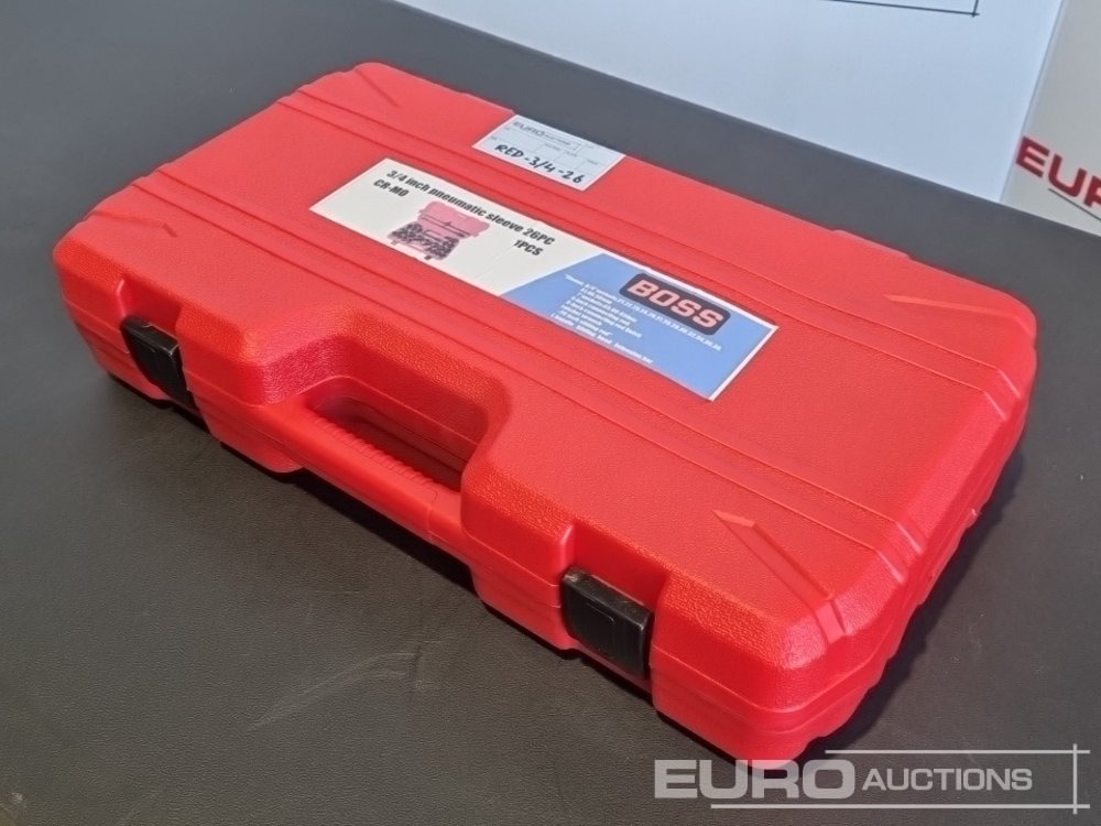 Unused 2025 Boss 3/4" 26pc Heavy Duty Pneumatic Socket Set, 4" Connecting Rod, 8" Connecting Rod Quick Ratchet Wrench, 20" Sliding Road, L Handle Sliding Head Extension Bar - Опрема за работилница: слика 3 Unused 2025 Boss 3/4" 26pc Heavy Duty Pneumatic Socket Set, 4" Connecting Rod, 8" Connecting Rod Quick Ratchet Wrench, 20" Sliding Road, L Handle Sliding Head Extension Bar - Опрема за работилница: слика 3