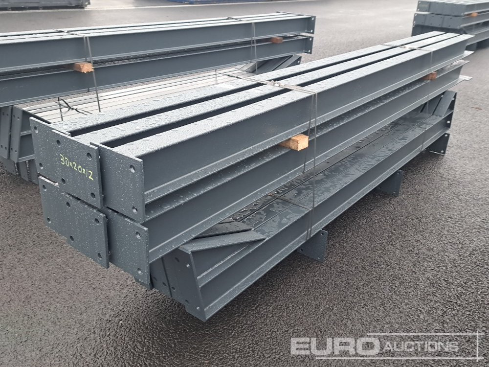 Unused 30' x 20' x 12' Steel Frame Building, 12.5 Roof Pitch, Purlin Cleats - Градежен контејнер: слика 3 Unused 30' x 20' x 12' Steel Frame Building, 12.5 Roof Pitch, Purlin Cleats - Градежен контејнер: слика 3