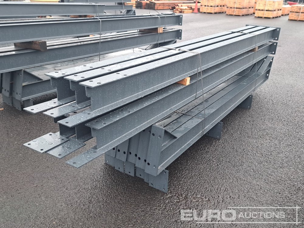 Unused 30' x 20' x 12' Steel Frame Building, 12.5 Roof Pitch, Purlin Cleats - Градежен контејнер: слика 1 Unused 30' x 20' x 12' Steel Frame Building, 12.5 Roof Pitch, Purlin Cleats - Градежен контејнер: слика 1