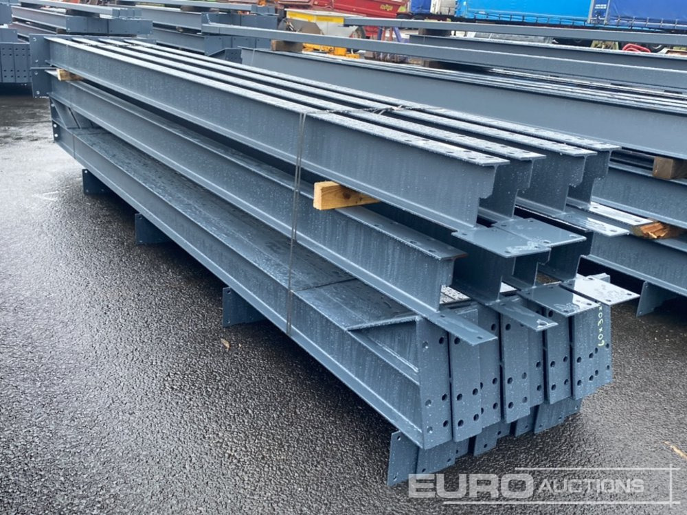 Unused 60' x 30' x 15' Steel Frame Building, 12.5 Roof Pitch, Purlin Cleats - Градежен контејнер: слика 2 Unused 60' x 30' x 15' Steel Frame Building, 12.5 Roof Pitch, Purlin Cleats - Градежен контејнер: слика 2