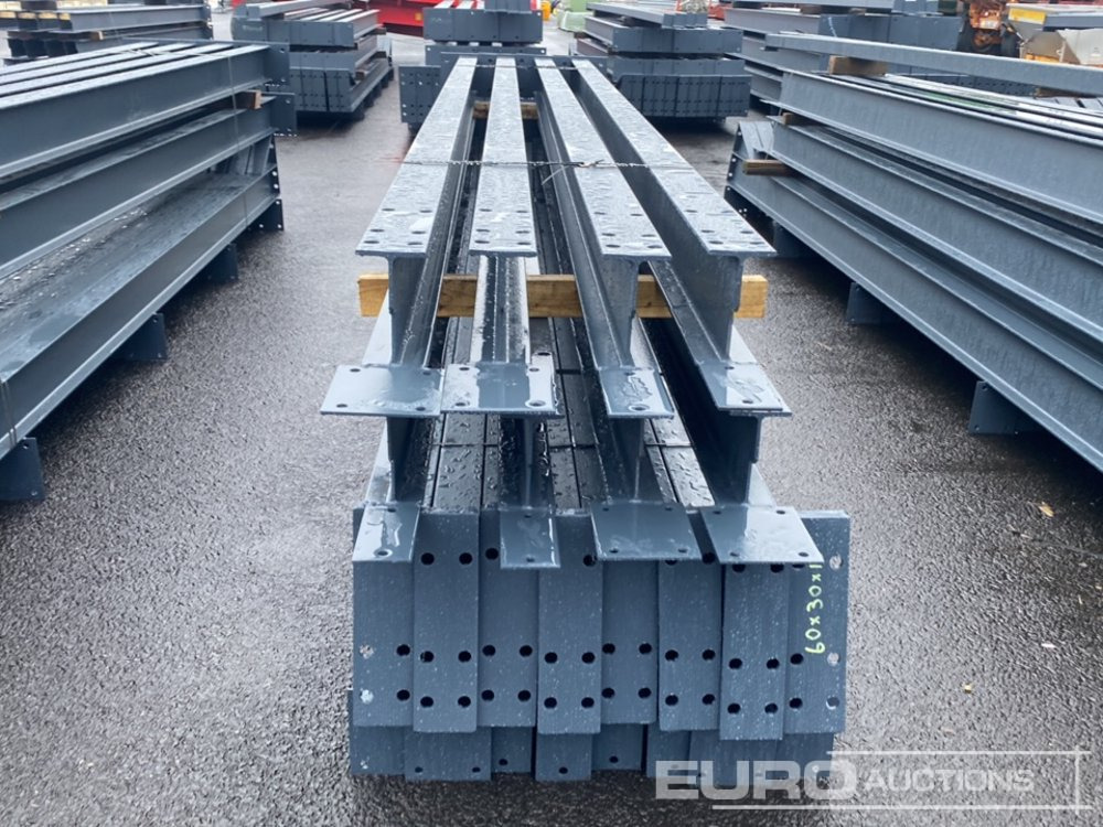 Unused 60' x 30' x 15' Steel Frame Building, 12.5 Roof Pitch, Purlin Cleats - Градежен контејнер: слика 3 Unused 60' x 30' x 15' Steel Frame Building, 12.5 Roof Pitch, Purlin Cleats - Градежен контејнер: слика 3