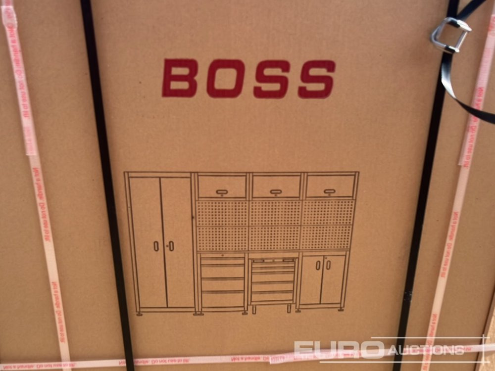 Градежна опрема Unused Boss 2.6m 9 Drawer, 5 Cabinet Tool Station: слика 22