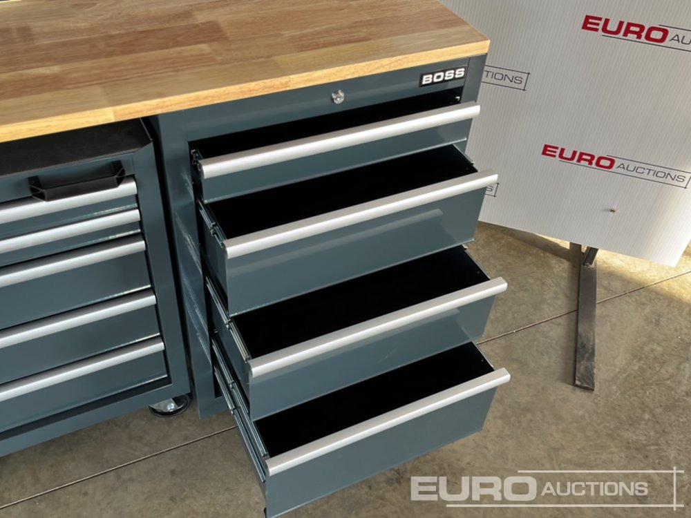 Градежна опрема Unused Boss 2.6m 9 Drawer, 5 Cabinet Tool Station: слика 10