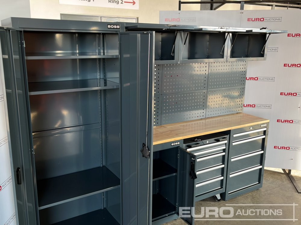 Градежна опрема Unused Boss 2.6m 9 Drawer, 5 Cabinet Tool Station: слика 8