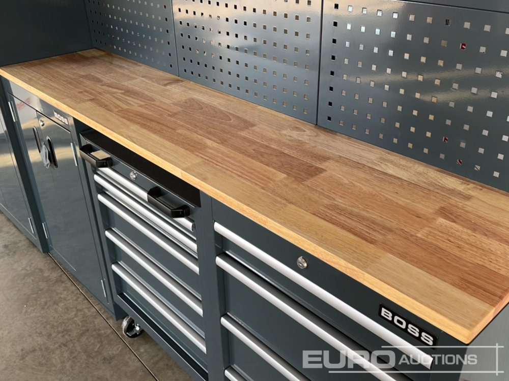 Градежна опрема Unused Boss 2.6m 9 Drawer, 5 Cabinet Tool Station: слика 17
