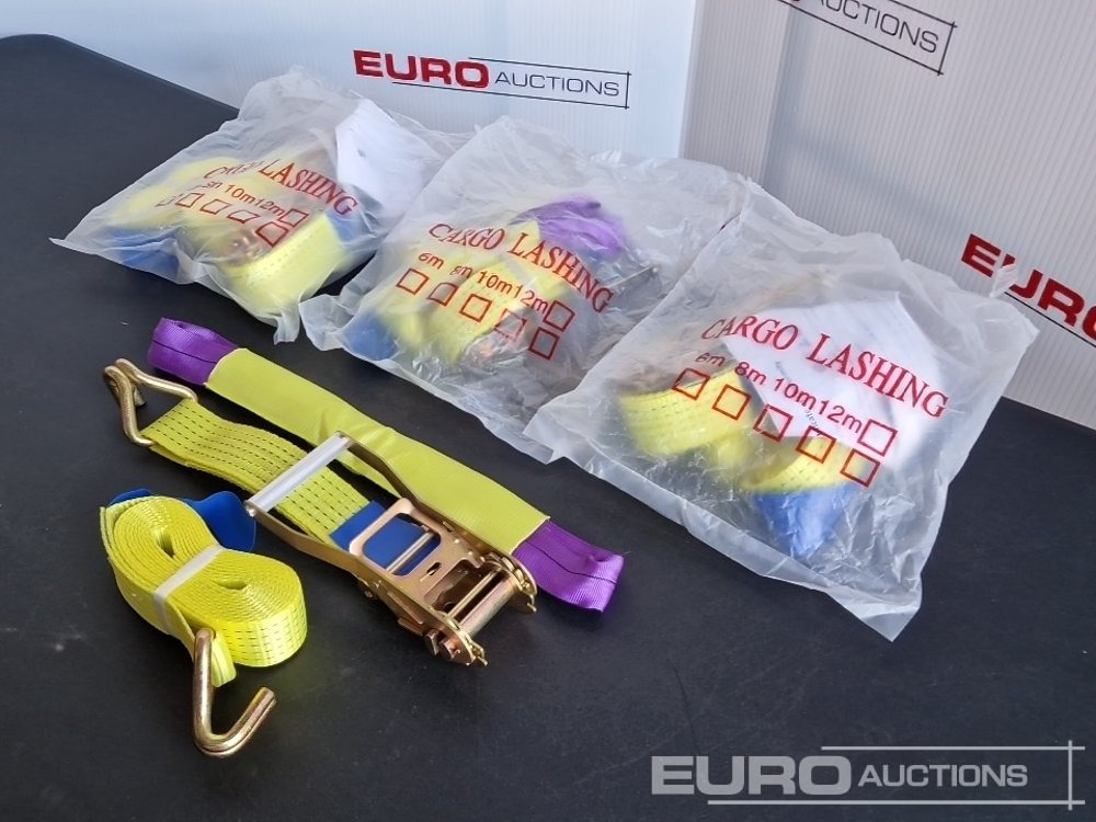 Unused Boss 4M x 50mm 5 Ton Ratchet Straps with Sling (4 of) - Опрема за работилница: слика 3 Unused Boss 4M x 50mm 5 Ton Ratchet Straps with Sling (4 of) - Опрема за работилница: слика 3