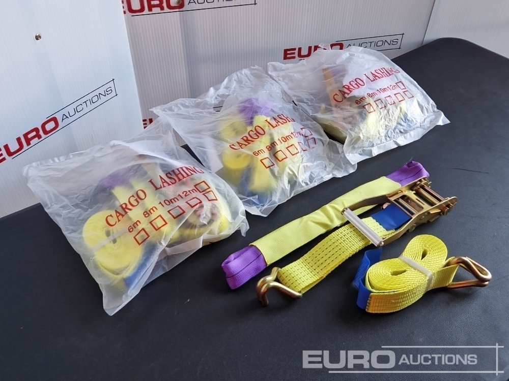 Unused Boss 4M x 50mm 5 Ton Ratchet Straps with Sling (4 of) - Опрема за работилница: слика 1 Unused Boss 4M x 50mm 5 Ton Ratchet Straps with Sling (4 of) - Опрема за работилница: слика 1