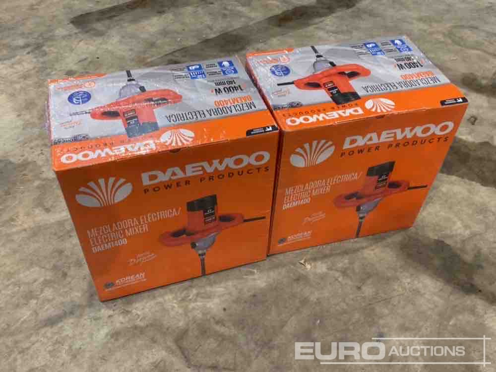 Unused Daewoo DAEM1400 1400W Paddle Mixer (2 of) - Опрема за работилница: слика 1 Unused Daewoo DAEM1400 1400W Paddle Mixer (2 of) - Опрема за работилница: слика 1