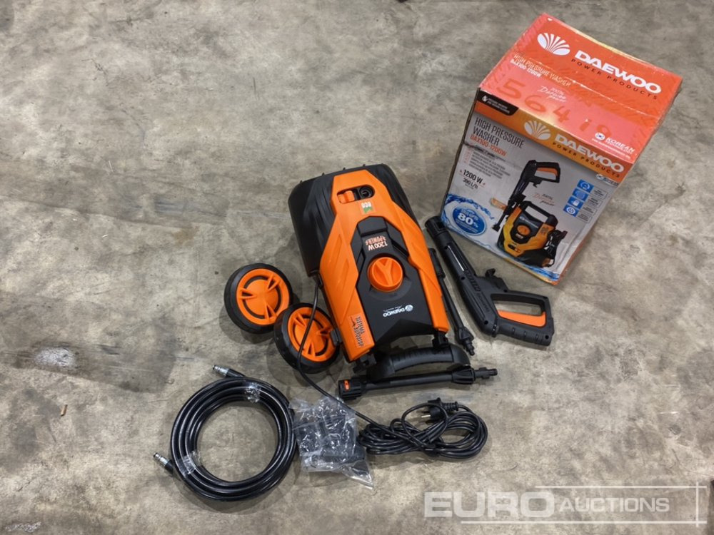 Unused Daewoo DAX100-1200W 230 Volt Pressure Washer (2 of) - Перач под висок притисок: слика 1 Unused Daewoo DAX100-1200W 230 Volt Pressure Washer (2 of) - Перач под висок притисок: слика 1