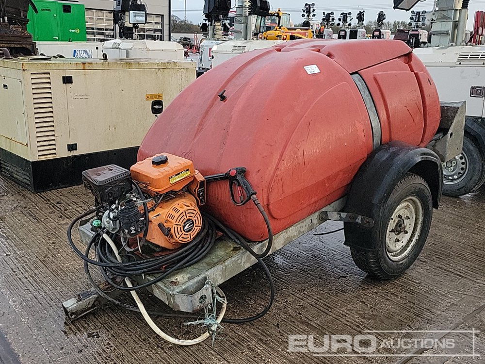 Western Trailers Single Axle Plastic Water Bowser, Lifan Pressure Washer - Перач под висок притисок: слика 1 Western Trailers Single Axle Plastic Water Bowser, Lifan Pressure Washer - Перач под висок притисок: слика 1