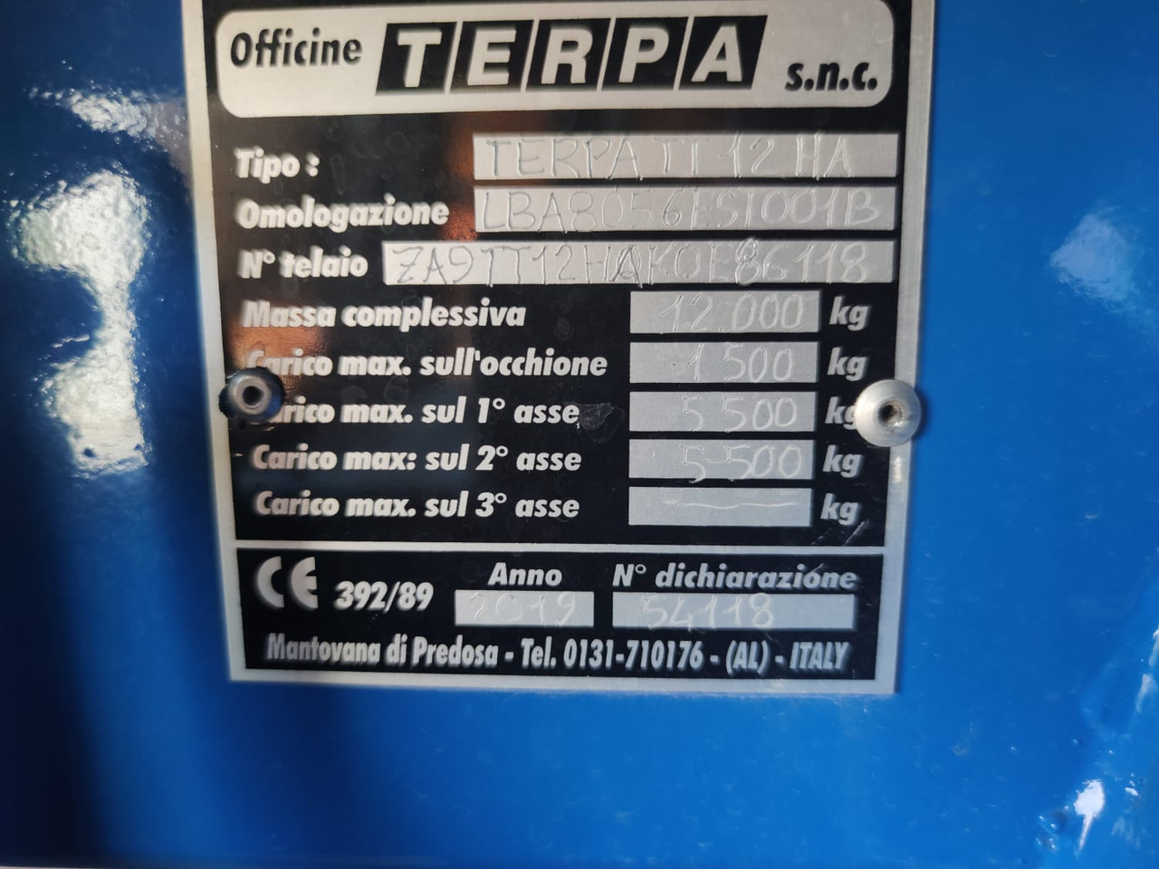 Rimorchio per vendemmia usato Terpa TT 12 HA - Земјоделска приколка: слика 4 Rimorchio per vendemmia usato Terpa TT 12 HA - Земјоделска приколка: слика 4