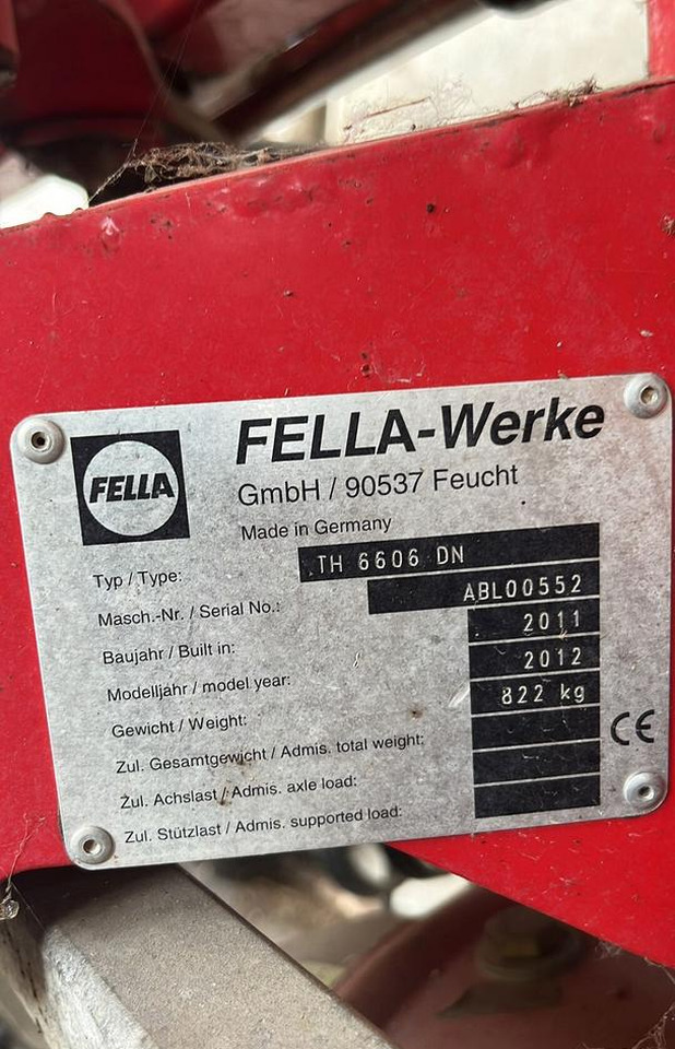 Voltafieno usato Fella TH6606 - Превртувач и гребло: слика 2 Voltafieno usato Fella TH6606 - Превртувач и гребло: слика 2