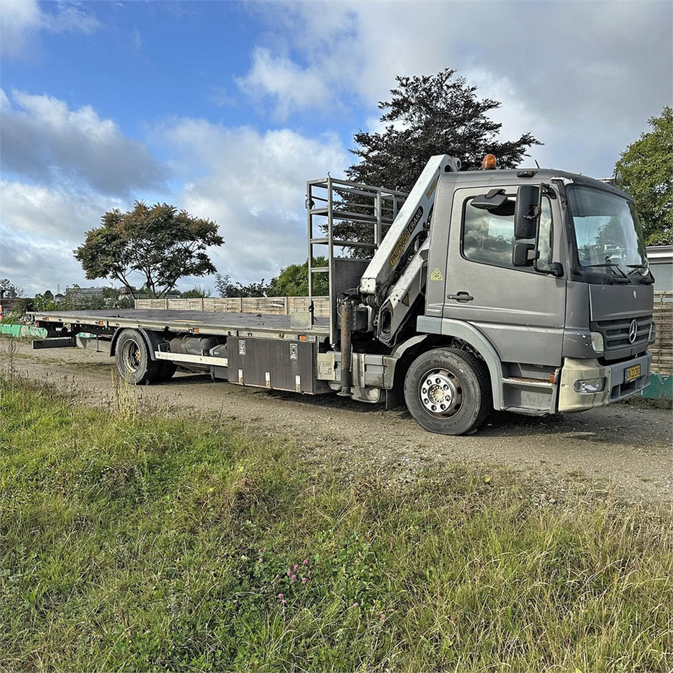 Mercedes Atego 1524 LL - Камион со платформа, Камион со кран: слика 1 Mercedes Atego 1524 LL - Камион со платформа, Камион со кран: слика 1