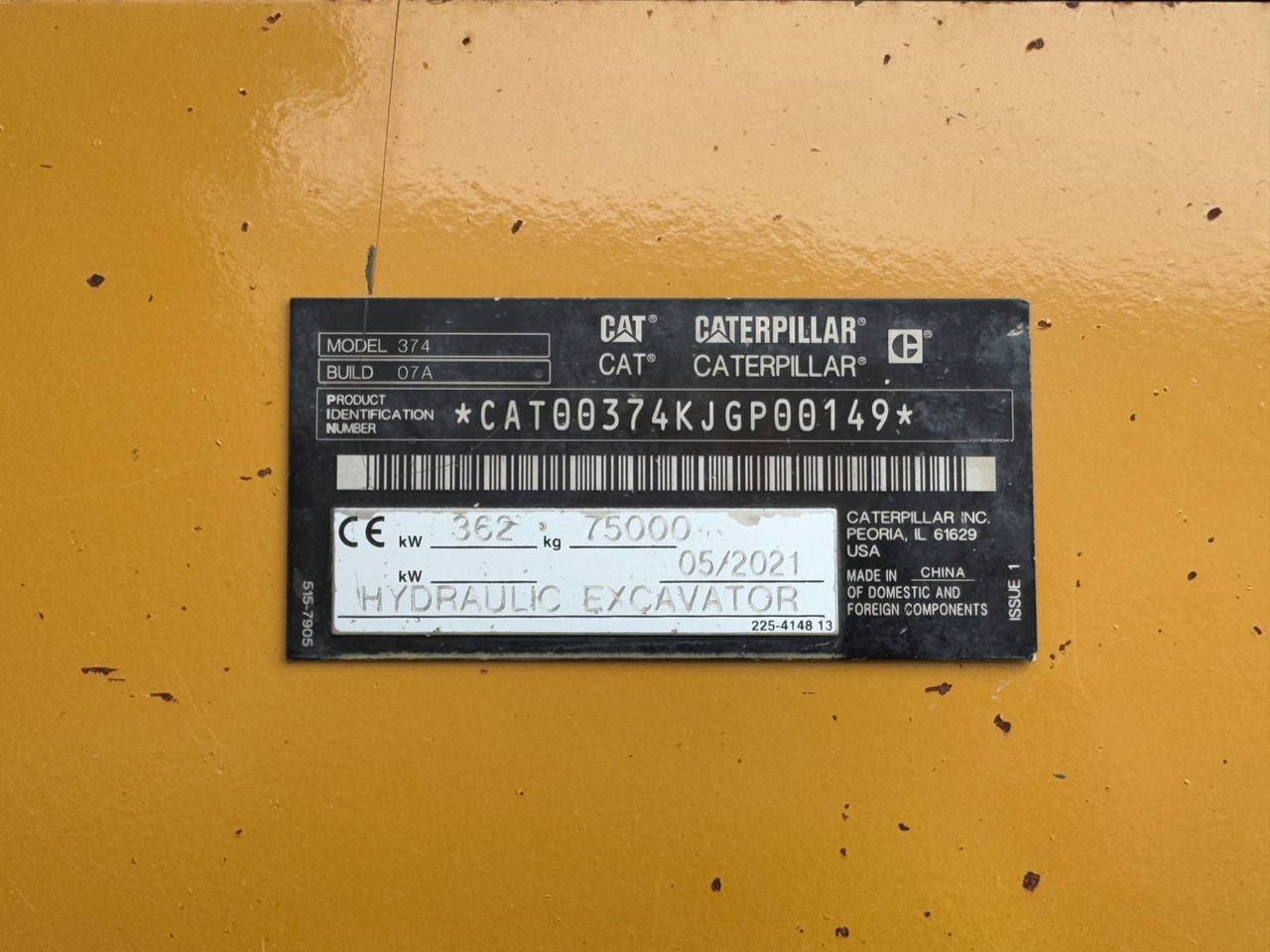 CAT 374-07 - Багер гасеничар: слика 5 CAT 374-07 - Багер гасеничар: слика 5
