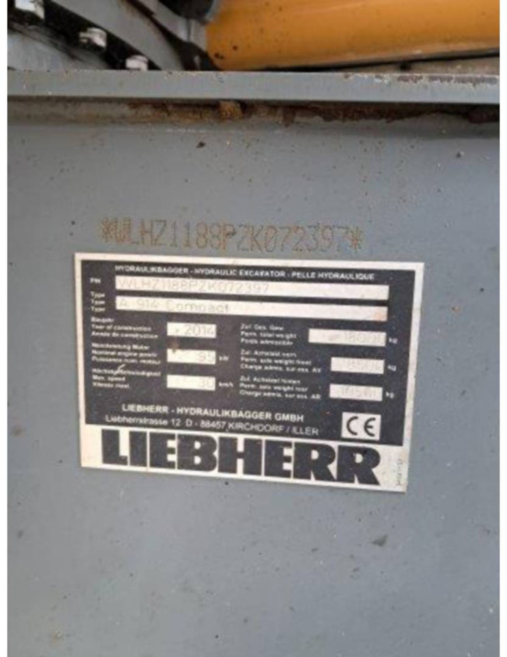 LIEBHERR A914 - Багер на тркала: слика 4 LIEBHERR A914 - Багер на тркала: слика 4