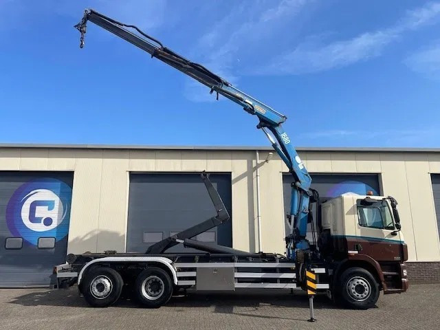 DAF CF 85.340 6X2 Euro 3 - Haakarm containersystem - Hooklift - Abrollkipper - Year 2004 - HMF 1680-K2 Crane - Grua - Ladekran - Autolaadkraan - Камион со кука за подигање, Камион со кран: слика 5 DAF CF 85.340 6X2 Euro 3 - Haakarm containersystem - Hooklift - Abrollkipper - Year 2004 - HMF 1680-K2 Crane - Grua - Ladekran - Autolaadkraan - Камион со кука за подигање, Камион со кран: слика 5