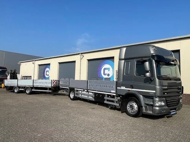 DAF CF 85 .360 4x2 Euro 5 - Open laadbak + WebTrailer open laadbak - Year 2012 - Good condition - Камион со платформа: слика 1 DAF CF 85 .360 4x2 Euro 5 - Open laadbak + WebTrailer open laadbak - Year 2012 - Good condition - Камион со платформа: слика 1
