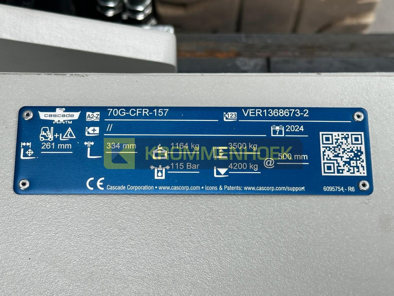 CASCADE 70G-CFR-157 Roterende vorkenklem - Вилушкар: слика 3 CASCADE 70G-CFR-157 Roterende vorkenklem - Вилушкар: слика 3