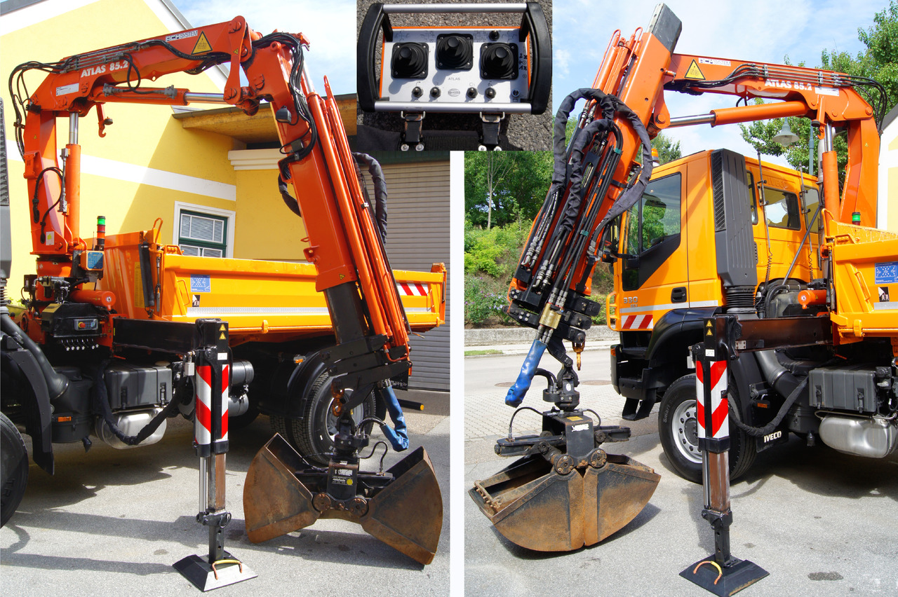 Камион со кран IVECO 190T33 Trakker 4x4/ATLAS 85.2/Euro5/Winterdienst/Streuer: слика 11