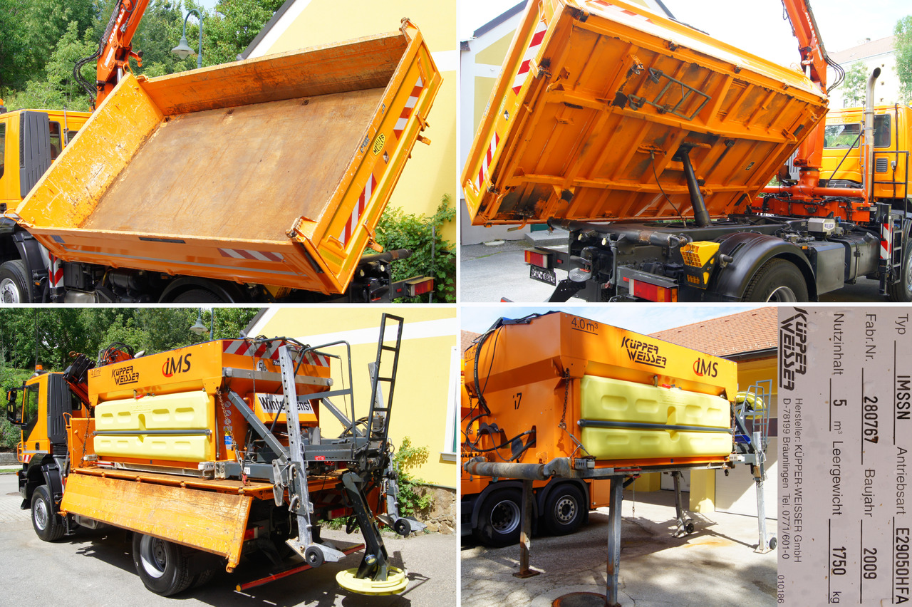 Камион со кран IVECO 190T33 Trakker 4x4/ATLAS 85.2/Euro5/Winterdienst/Streuer: слика 13