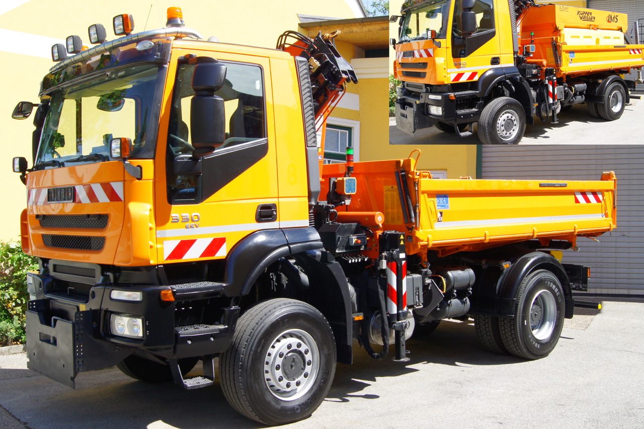 IVECO 190T33 Trakker 4x4/ATLAS 85.2/Euro5/Winterdienst/Streuer - Камион со кран: слика 2 IVECO 190T33 Trakker 4x4/ATLAS 85.2/Euro5/Winterdienst/Streuer - Камион со кран: слика 2