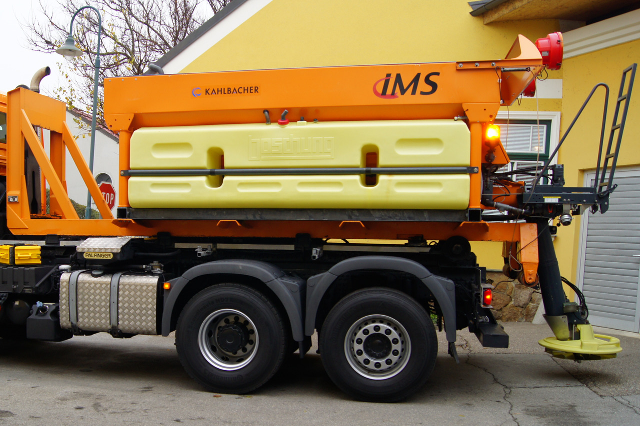 Камион со кука за подигање KÜPPER-WEISSER /GMEINER/BUCHER Feuchtsalzstreuer Salzstreuer Streuer auf Abrollgestell: слика 11