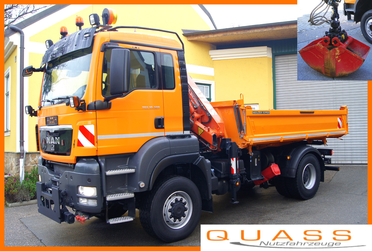 MAN TGS 18.320 BL 4x4/ TÜV/ ATLAS 65.2/ MEILLER/Winterdienst - Камион со кран: слика 1 MAN TGS 18.320 BL 4x4/ TÜV/ ATLAS 65.2/ MEILLER/Winterdienst - Камион со кран: слика 1