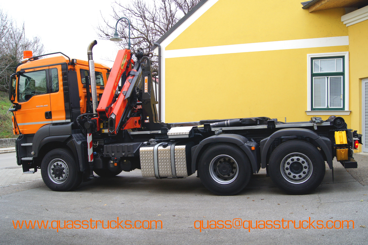 MAN TGS 28.400 BL 6x4-4/PK 12002 D/PALIFT/Winterdienst/Streuer/Pflug - Кипер, Камион со кран: слика 2 MAN TGS 28.400 BL 6x4-4/PK 12002 D/PALIFT/Winterdienst/Streuer/Pflug - Кипер, Камион со кран: слика 2