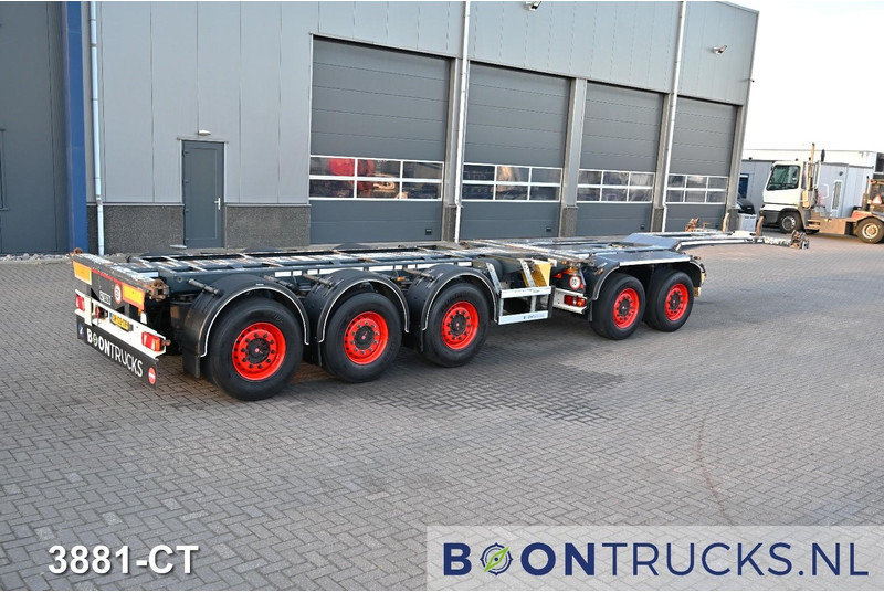 D-Tec COMBITRAILER S-LINE CT-521-S | 2x20-40-45ft HC * 3x STEERING * 4x LIFT AXLE * NL TRAILER * APK 04-2026 - Транспортер на контејнер/ Полуприколка со променливо тело: слика 1 D-Tec COMBITRAILER S-LINE CT-521-S | 2x20-40-45ft HC * 3x STEERING * 4x LIFT AXLE * NL TRAILER * APK 04-2026 - Транспортер на контејнер/ Полуприколка со променливо тело: слика 1