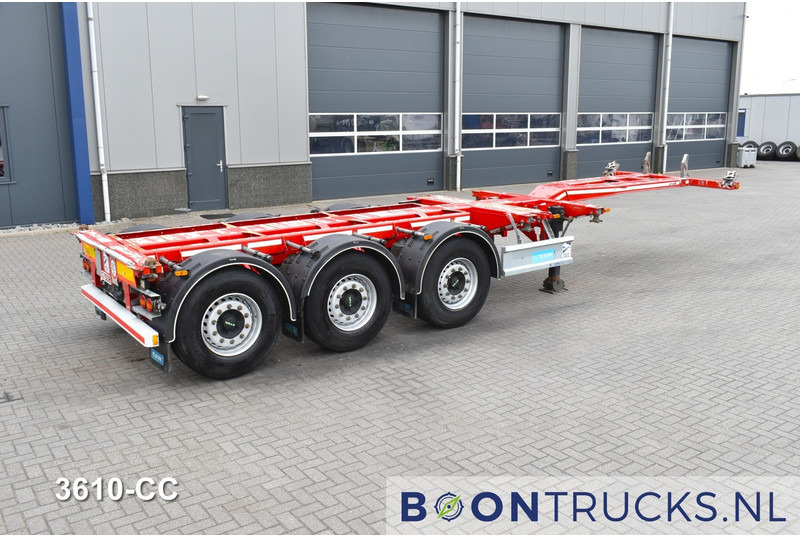 D-Tec FLEXITRAILER | 2x20-30-40-45ft HC * 2x LIFT AXLE * 2x EXTENDABLE * DISC BRAKES - Транспортер на контејнер/ Полуприколка со променливо тело: слика 1 D-Tec FLEXITRAILER | 2x20-30-40-45ft HC * 2x LIFT AXLE * 2x EXTENDABLE * DISC BRAKES - Транспортер на контејнер/ Полуприколка со променливо тело: слика 1