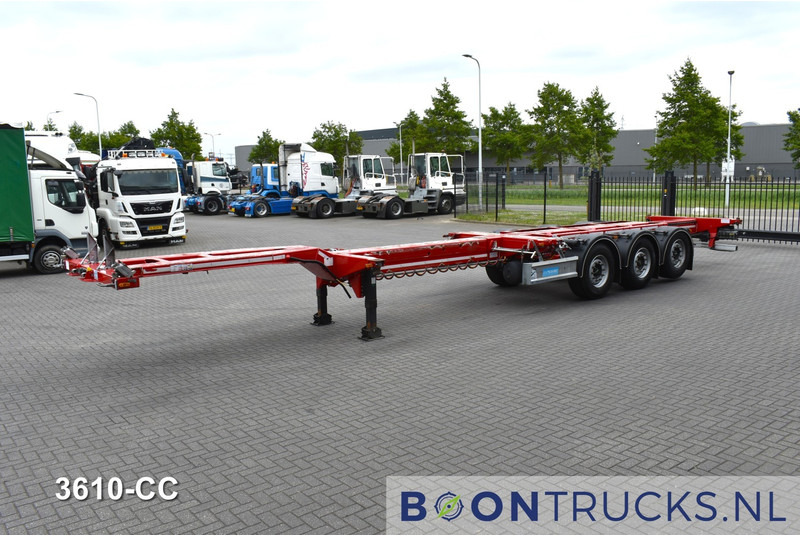 D-Tec FLEXITRAILER | 2x20-30-40-45ft HC * 2x LIFT AXLE * 2x EXTENDABLE * DISC BRAKES - Транспортер на контејнер/ Полуприколка со променливо тело: слика 5 D-Tec FLEXITRAILER | 2x20-30-40-45ft HC * 2x LIFT AXLE * 2x EXTENDABLE * DISC BRAKES - Транспортер на контејнер/ Полуприколка со променливо тело: слика 5