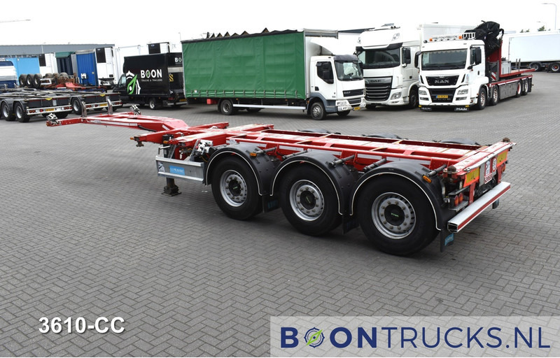 D-Tec FLEXITRAILER | 2x20-30-40-45ft HC * 2x LIFT AXLE * 2x EXTENDABLE * DISC BRAKES - Транспортер на контејнер/ Полуприколка со променливо тело: слика 3 D-Tec FLEXITRAILER | 2x20-30-40-45ft HC * 2x LIFT AXLE * 2x EXTENDABLE * DISC BRAKES - Транспортер на контејнер/ Полуприколка со променливо тело: слика 3