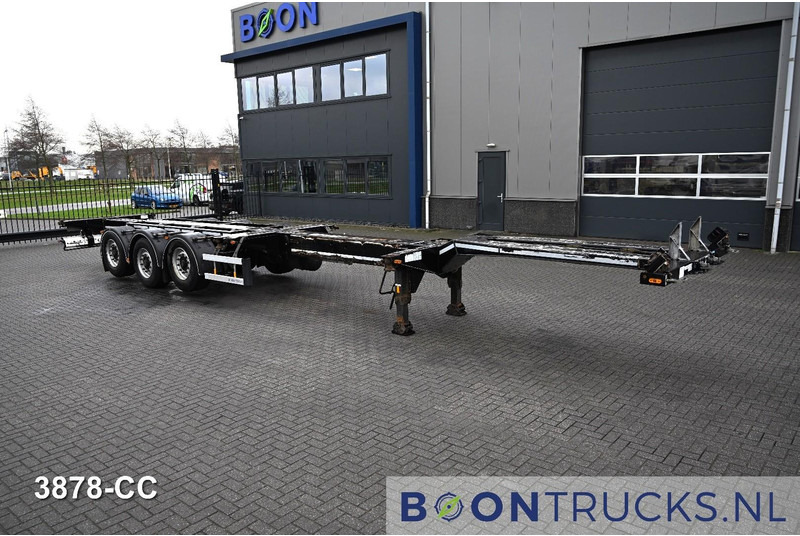 D-Tec FLEXITRAILER LS | 2x20-30-40-45ft HC * 2x LIFT AXLE * BPW / DISC * 2x EXTENDABLE - Транспортер на контејнер/ Полуприколка со променливо тело: слика 4 D-Tec FLEXITRAILER LS | 2x20-30-40-45ft HC * 2x LIFT AXLE * BPW / DISC * 2x EXTENDABLE - Транспортер на контејнер/ Полуприколка со променливо тело: слика 4