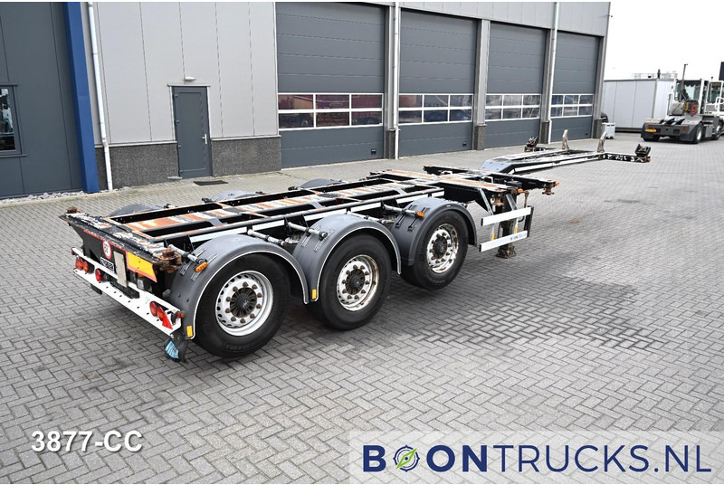 D-Tec FLEXITRAILER LS | 2x20-30-40-45ft HC * 2x LIFT AXLE * BPW / DISC * 2x EXTENDABLE - Транспортер на контејнер/ Полуприколка со променливо тело: слика 1 D-Tec FLEXITRAILER LS | 2x20-30-40-45ft HC * 2x LIFT AXLE * BPW / DISC * 2x EXTENDABLE - Транспортер на контејнер/ Полуприколка со променливо тело: слика 1
