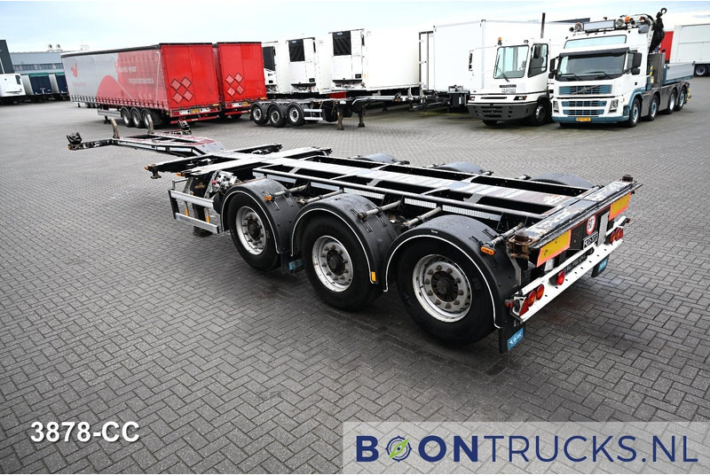 D-Tec FLEXITRAILER LS | 2x20-30-40-45ft HC * 2x LIFT AXLE * BPW / DISC * 2x EXTENDABLE - Транспортер на контејнер/ Полуприколка со променливо тело: слика 3 D-Tec FLEXITRAILER LS | 2x20-30-40-45ft HC * 2x LIFT AXLE * BPW / DISC * 2x EXTENDABLE - Транспортер на контејнер/ Полуприколка со променливо тело: слика 3