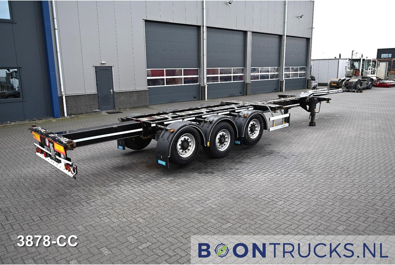 D-Tec FLEXITRAILER LS | 2x20-30-40-45ft HC * 2x LIFT AXLE * BPW / DISC * 2x EXTENDABLE - Транспортер на контејнер/ Полуприколка со променливо тело: слика 2 D-Tec FLEXITRAILER LS | 2x20-30-40-45ft HC * 2x LIFT AXLE * BPW / DISC * 2x EXTENDABLE - Транспортер на контејнер/ Полуприколка со променливо тело: слика 2