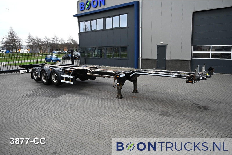 D-Tec FLEXITRAILER LS | 2x20-30-40-45ft HC * 2x LIFT AXLE * BPW / DISC * 2x EXTENDABLE - Транспортер на контејнер/ Полуприколка со променливо тело: слика 4 D-Tec FLEXITRAILER LS | 2x20-30-40-45ft HC * 2x LIFT AXLE * BPW / DISC * 2x EXTENDABLE - Транспортер на контејнер/ Полуприколка со променливо тело: слика 4