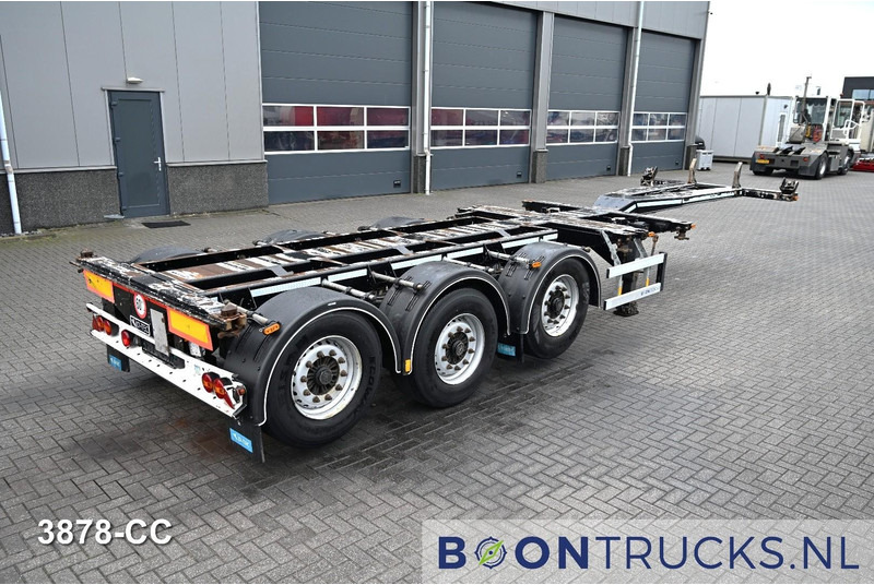 D-Tec FLEXITRAILER LS | 2x20-30-40-45ft HC * 2x LIFT AXLE * BPW / DISC * 2x EXTENDABLE - Транспортер на контејнер/ Полуприколка со променливо тело: слика 1 D-Tec FLEXITRAILER LS | 2x20-30-40-45ft HC * 2x LIFT AXLE * BPW / DISC * 2x EXTENDABLE - Транспортер на контејнер/ Полуприколка со променливо тело: слика 1