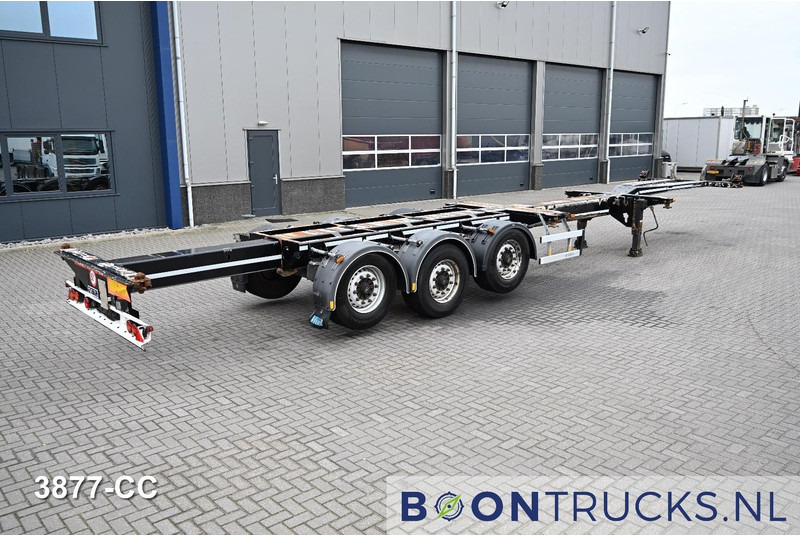 D-Tec FLEXITRAILER LS | 2x20-30-40-45ft HC * 2x LIFT AXLE * BPW / DISC * 2x EXTENDABLE - Транспортер на контејнер/ Полуприколка со променливо тело: слика 2 D-Tec FLEXITRAILER LS | 2x20-30-40-45ft HC * 2x LIFT AXLE * BPW / DISC * 2x EXTENDABLE - Транспортер на контејнер/ Полуприколка со променливо тело: слика 2