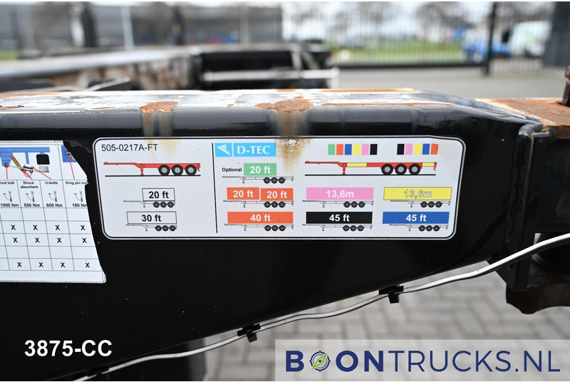 Лизинг на D-Tec FLEXITRAILER LS | 2x20-30-40-45ft HC * 2x LIFTAS * BPW / SCHIJF * APK 01-2027 D-Tec FLEXITRAILER LS | 2x20-30-40-45ft HC * 2x LIFTAS * BPW / SCHIJF * APK 01-2027: слика 13