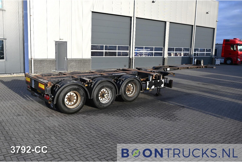 Pacton T3-010 2x20-30-40-45ft HC * 2x EXTENDABLE * 1x LIFT AXLE * NL TRAILER - Транспортер на контејнер/ Полуприколка со променливо тело: слика 1 Pacton T3-010 2x20-30-40-45ft HC * 2x EXTENDABLE * 1x LIFT AXLE * NL TRAILER - Транспортер на контејнер/ Полуприколка со променливо тело: слика 1