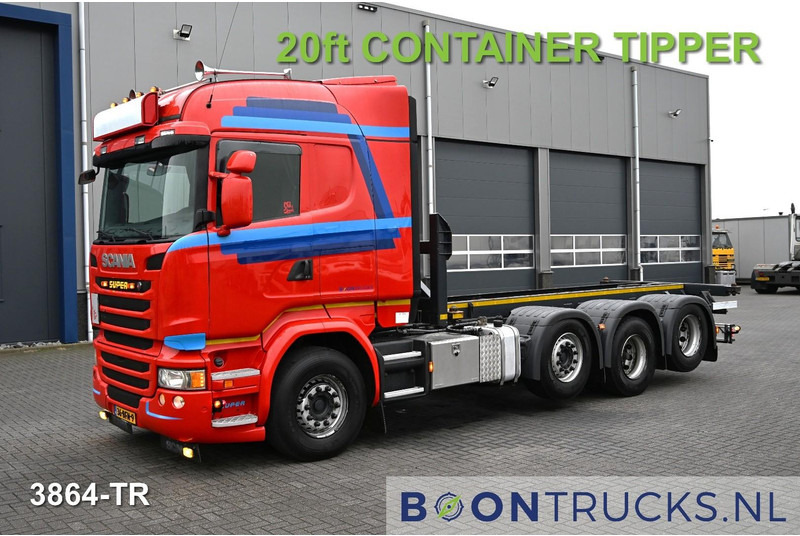Scania R450 8x2 | EURO6 * CONTAINER TRANSPORT * 20ft TIPPING * NL TRUCK * APK 02-2026 - Транспортер на контејнер/ Камион со променливо тело: слика 1 Scania R450 8x2 | EURO6 * CONTAINER TRANSPORT * 20ft TIPPING * NL TRUCK * APK 02-2026 - Транспортер на контејнер/ Камион со променливо тело: слика 1