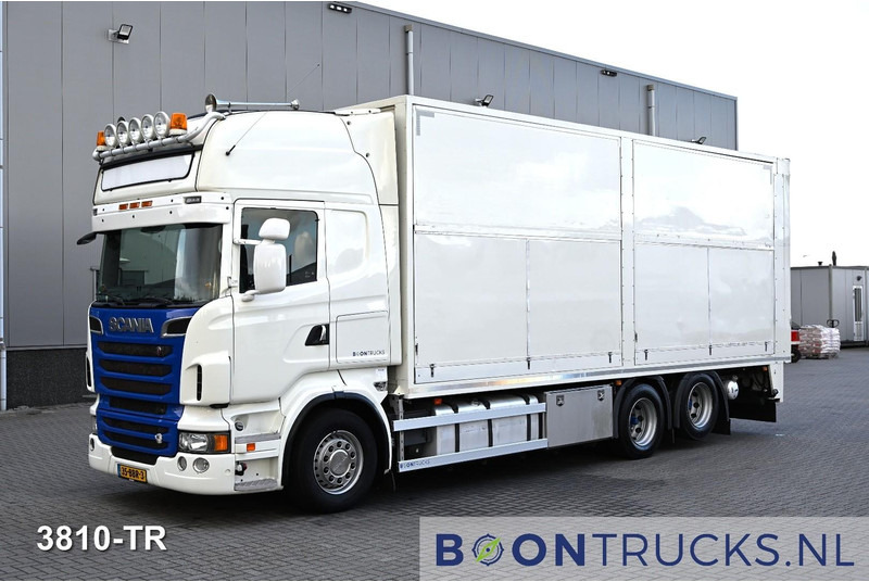 Scania R500 V8 6x2 | EURO5 * FULL AIR * RETARDER * POULTRY * NL TRUCK * APK 05-2026 - Камион за добиток: слика 1 Scania R500 V8 6x2 | EURO5 * FULL AIR * RETARDER * POULTRY * NL TRUCK * APK 05-2026 - Камион за добиток: слика 1