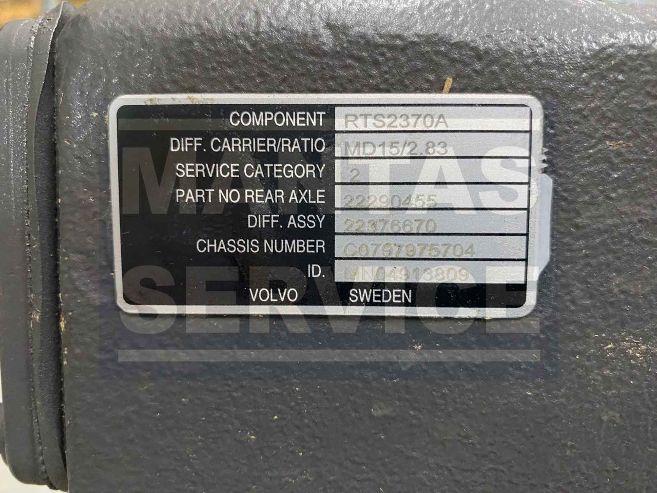 VOLVO DOUBLE DRIVE DIFF VSP-22376670 - Диференцијален запчаник на брзина за Камион: слика 2 VOLVO DOUBLE DRIVE DIFF VSP-22376670 - Диференцијален запчаник на брзина за Камион: слика 2