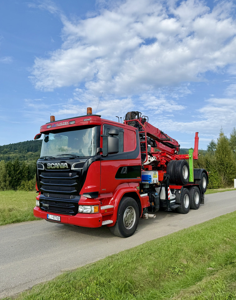 SCANIA R580 - Камион за дрва, Камион со кран: слика 1 SCANIA R580 - Камион за дрва, Камион со кран: слика 1