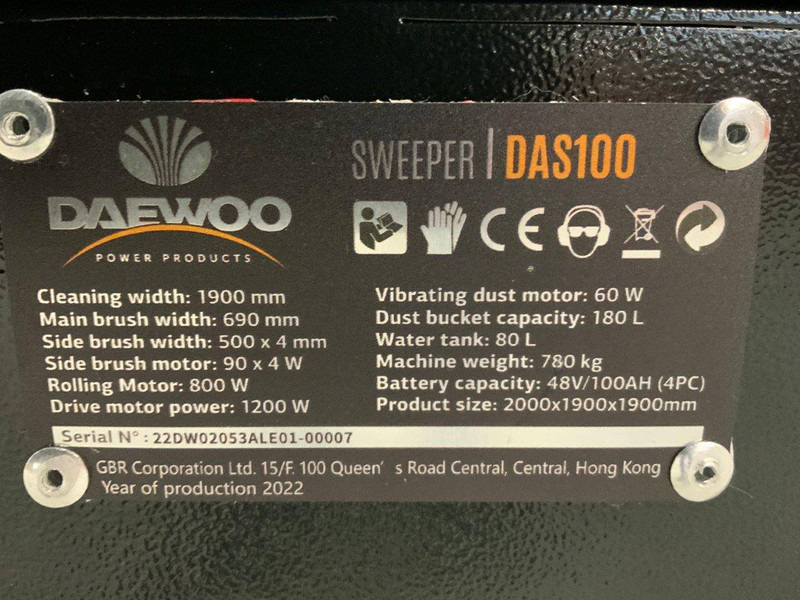 Нов Возило за метење Daewoo DAS100: слика 14
